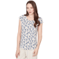 Womens Emaline Key Items Cap Sleeve Whimsical Birds Tee - image 3