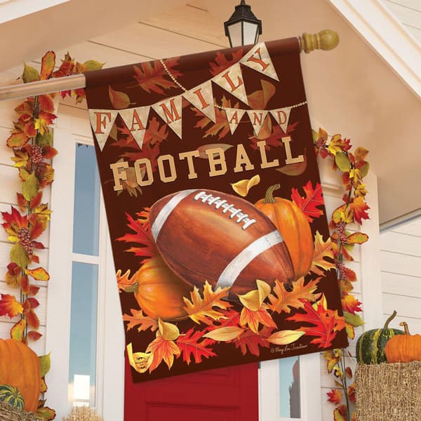 Briarwood Lane Family & Football Fall House Flag