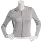 Juniors No Comment Fleece Back 2 Way Zip Thumbhole Hoodie - image 1