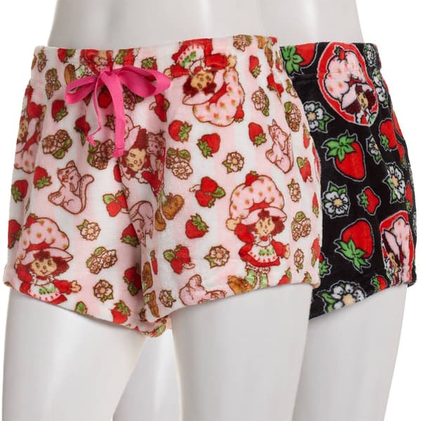 Juniors Strawberry Shortcake 2pk. Plush Pajama Shorts
