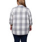 Plus Size Mountain Ridge Long Sleeve Twill Checkered Shacket - image 2