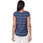 Womens Emaline Key Items Floral Cap Sleeve Tee - image 2