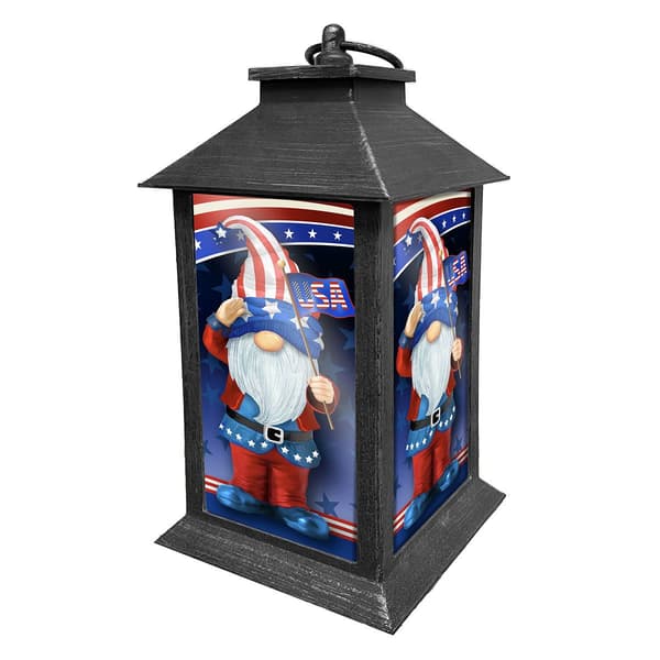 Briarwood Lane Patriotic Gnomes Lantern - image 