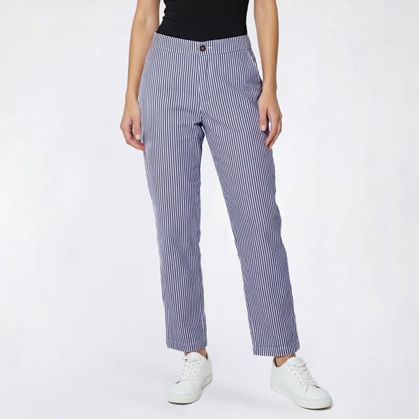 Womens LANDS END(R) Stripe Straight Leg Chino Pants