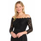 Petite R&M Richards Off The Shoulder Lace Crepe Jumpsuit - image 2