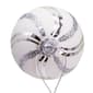 Kurt Adler 6pc. Glass White Glittered Swirl Ball Ornament - image 2