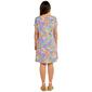 Plus Size Harlow & Rose Paisley Shift Dress-Ultramarine - image 2