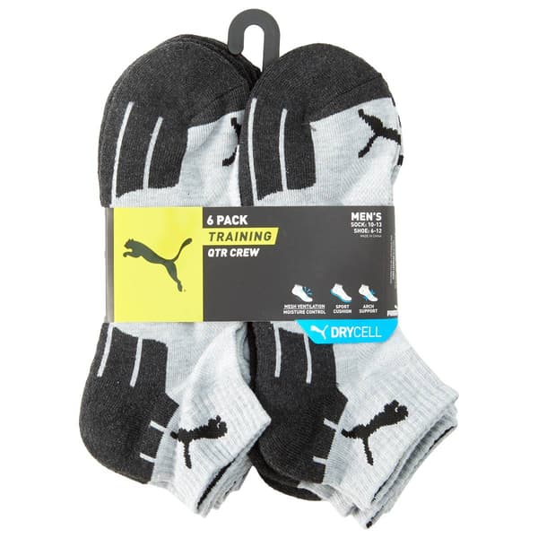 Mens Puma 6pk. Quarter Socks - image 