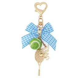 Betsey Johnson Gingham Bow Tennis Heart Accessory Charm