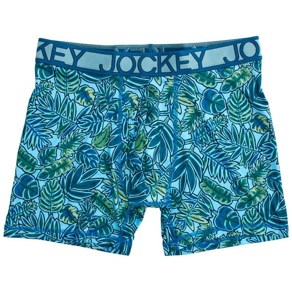 Mens Jockey(R) Hanging Boxer Briefs - Green Leaves