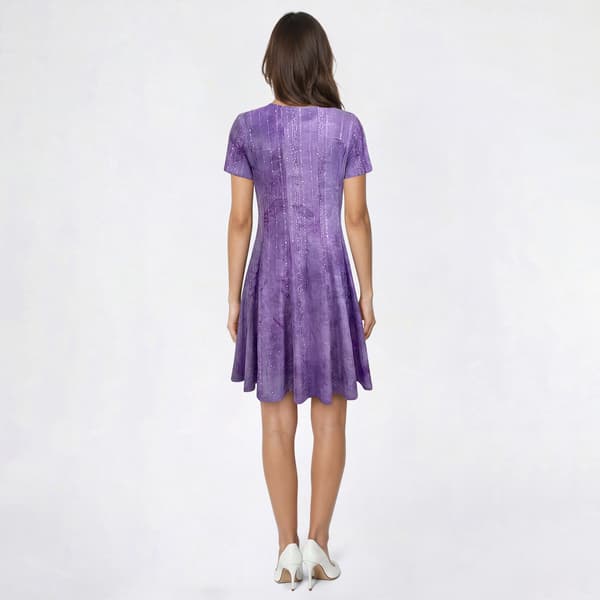 Womens Cocomo V Neck Criss Cross Gomez Fit & Flare Dress