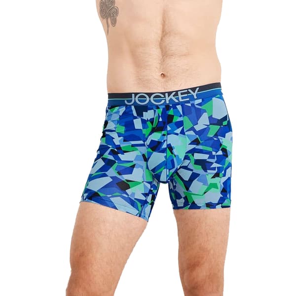 Mens Jockey&#174; 3pk. Infinite Cool Boxer Briefs - Blue/Black