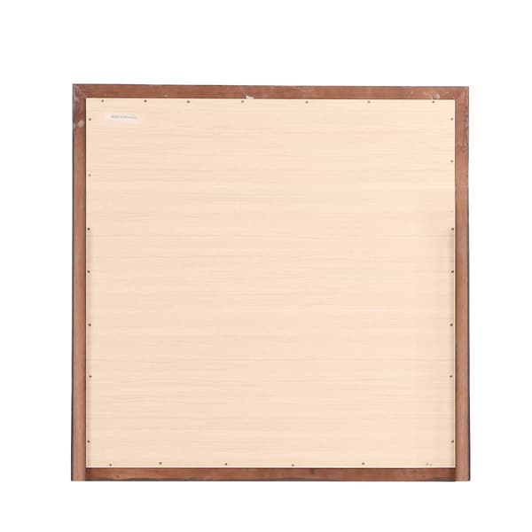 Passion Furniture Classic Square Wood Dresser Mirror - 38x38
