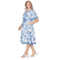 Plus Size Ruby Rd. French Riviera Floral Toile Tiered Midi Dress - image 4