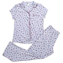 Womens Laura Ashley® Short Sleeve Floral Ditsy Bunches Pajama Set