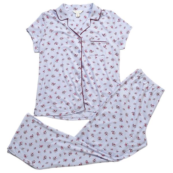 Womens Laura Ashley® Short Sleeve Floral Ditsy Bunches Pajama Set - image 