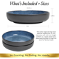 Sango Resona Blue/Black Large Ceramic Serving Bowl - Set of 2 - image 5