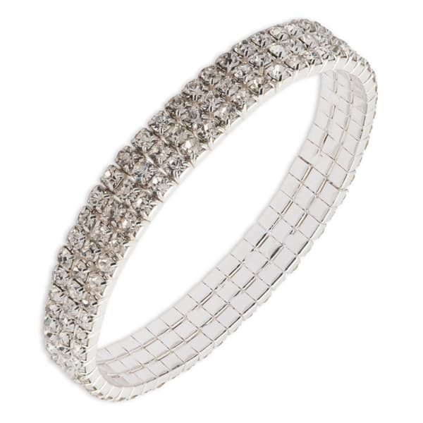 You''re Invited Silver-Tone Stretch Bracelet - image 