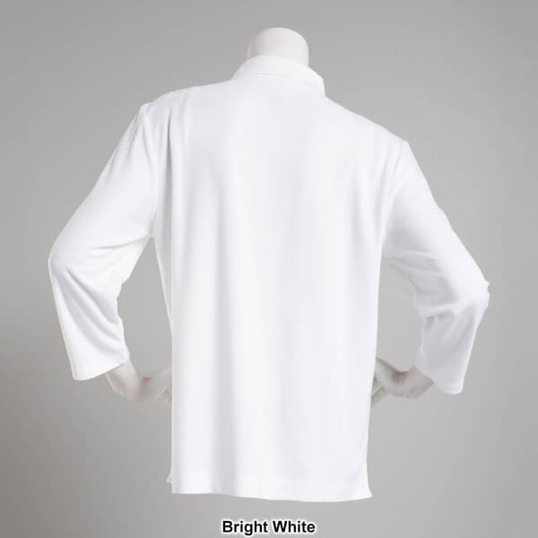 Plus Size Hasting & Smith 3/4 Sleeve Polo Top