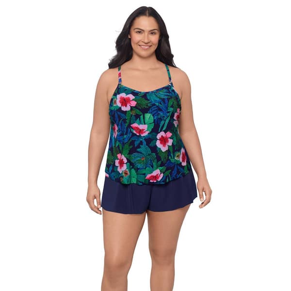 Plus Size Swimshaper Jungle Oasis Farrah Romper