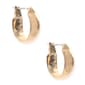 Anne Klein Polished Gold-Tone Wide Hoop Earrings - image 1