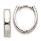 Gold Classics&#40;tm&#41; 14kt. White Gold Polished Hoop Earrings - image 1