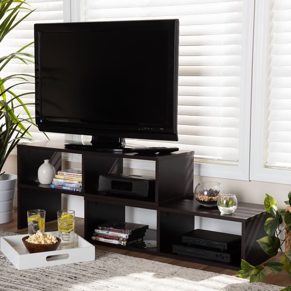 Baxton Studio Andor Adjustable 2 Piece Wood TV Stand