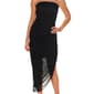 Juniors Emerald Sundae Mesh Tube Asymmetrical Hem Sheath Dress - image 3