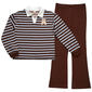 Girls (4-6x) Sweet Butterfly® Stripe Polo w/ Bear & Legging Set - image 2