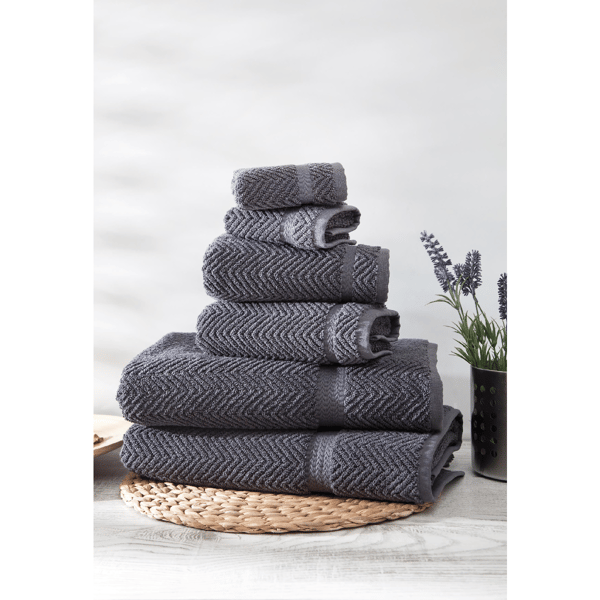 Ozan Premium Home Turkish Cotton Maui Collection Towel - Set of 6 - image 