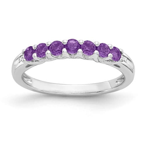 Gemstone Classics(tm) Sterling Silver & Amethyst Ring - image 