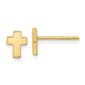 Gold Classics&#40;tm&#41; 14kt. Gold Faith Cross Stud Earrings - image 1