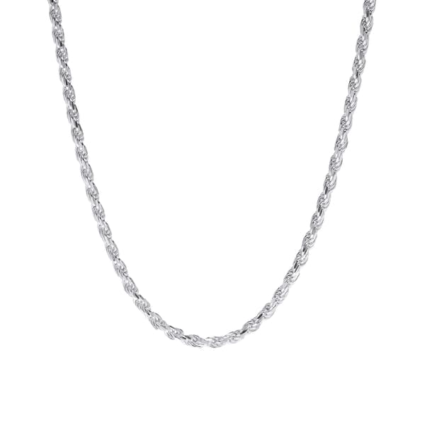 20in. Sterling Silver Rope Chain Necklace - image 