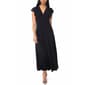 Womens MSK Flutter Sleeve V Neck Solid Maxi Dress - image 1