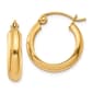 Gold Classics(tm) 14kt. Gold 17x3.75mm Hoop Earrings - image 1