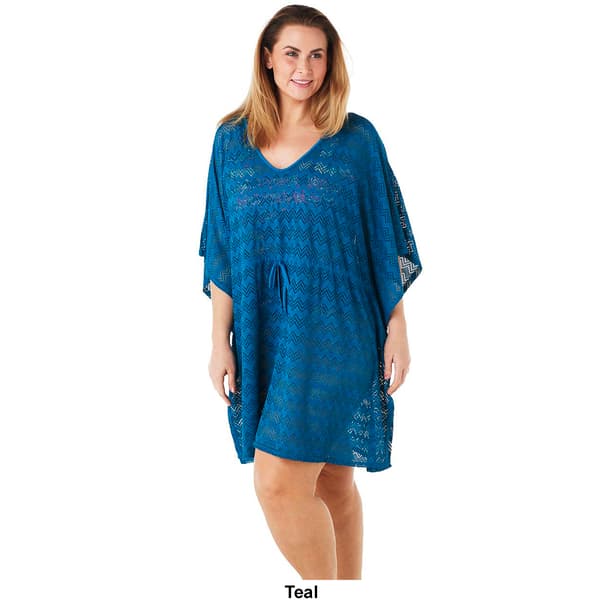 Plus Size Cover Me Crochet Caftan Cover-Up