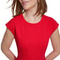 Womens Calvin Klein Cap Sleeve Crepe Fit & Flare Dress - image 5