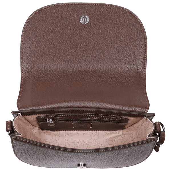 True Religion Studded Horseshoe Suede Flap Crossbody