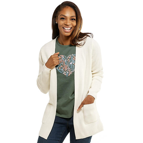 Womens Architect&#40;R&#41; Shaker Open Front Cardigan - image 