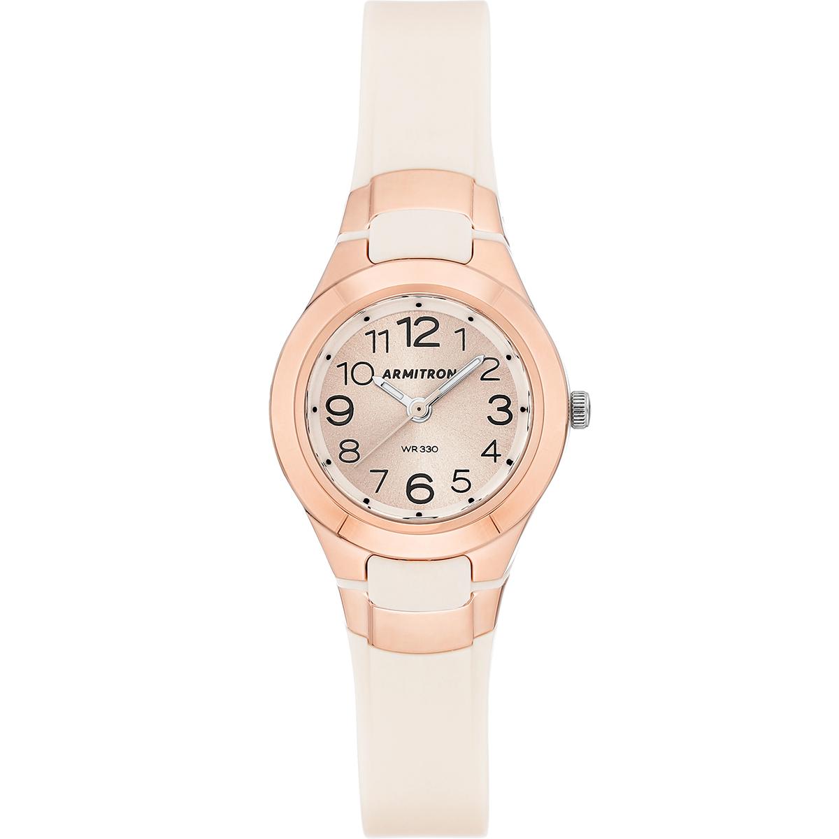 Womens Armitron Analog ProSport Quartz Watch - 25-6418PBH