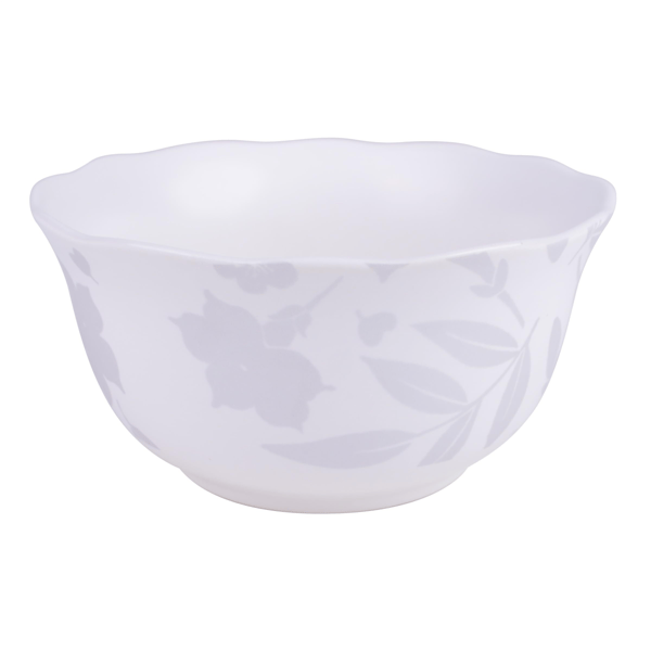 222 Fifth Refreshed Floral White Porcelain 12pc. Dinnerware Set