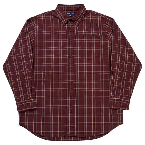 Mens Big & Tall Preswick & Moore Button Down Woven Shirt