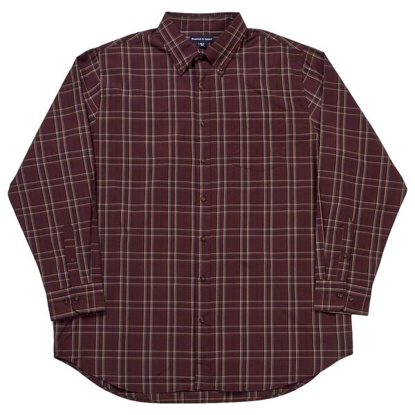 Mens Big & Tall Preswick & Moore Button Down Woven Shirt - image 
