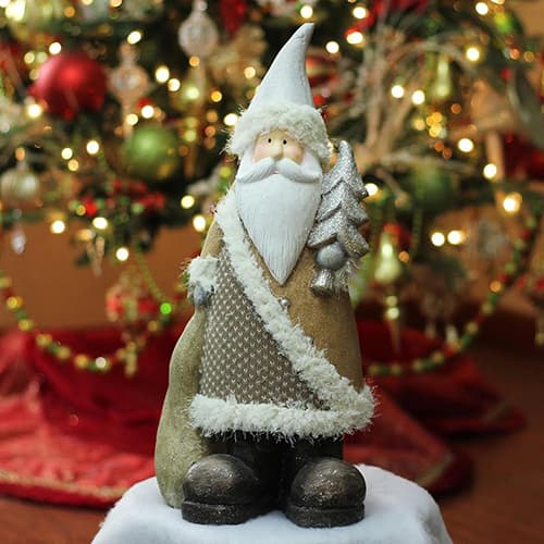 Northlight Santa Holding Christmas Tree Figurine