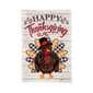 Evergreen Pilgrim Turkey Garden Burlap Flag - image 1