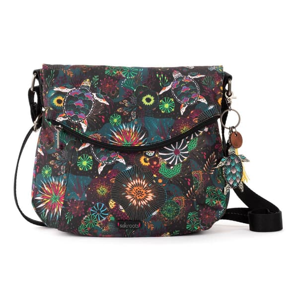 Sakroots Fold Over Crossbody - Rainbow Seascape - image 