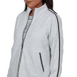 Petite Alfred Dunner Weekend Warrior Zip Front Jacket