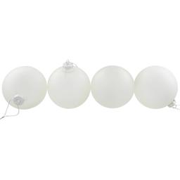 Northlight 4ct. Frosted Matte Glass Christmas Ornaments