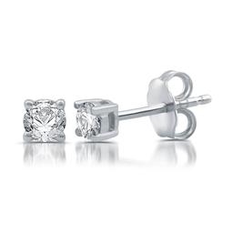 Nova Star® 14kt. White Gold 1/4ctw. Lab Grown Diamond Earrings