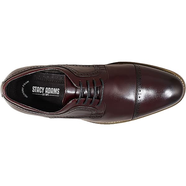 Mens Stacy Adams Dickinson Oxfords - Burgundy